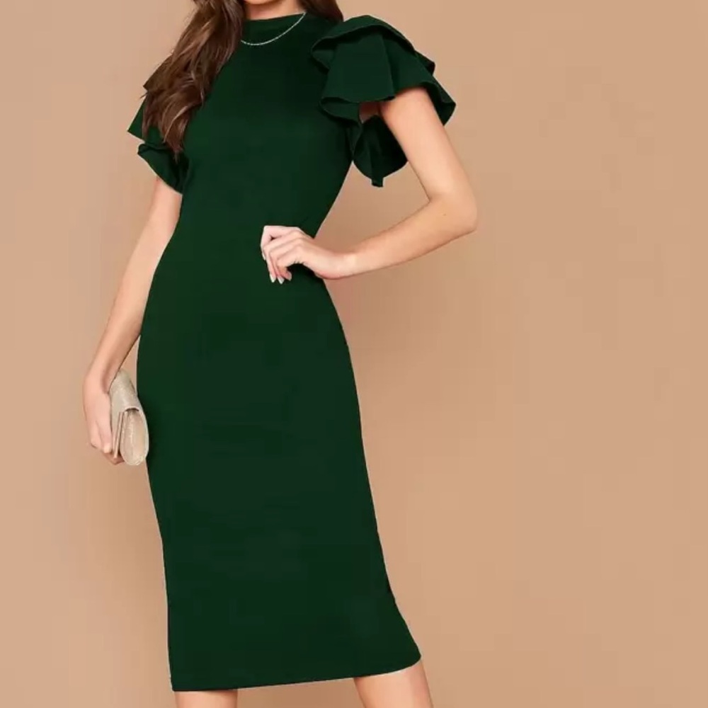 Dark Green Bodycon Dress